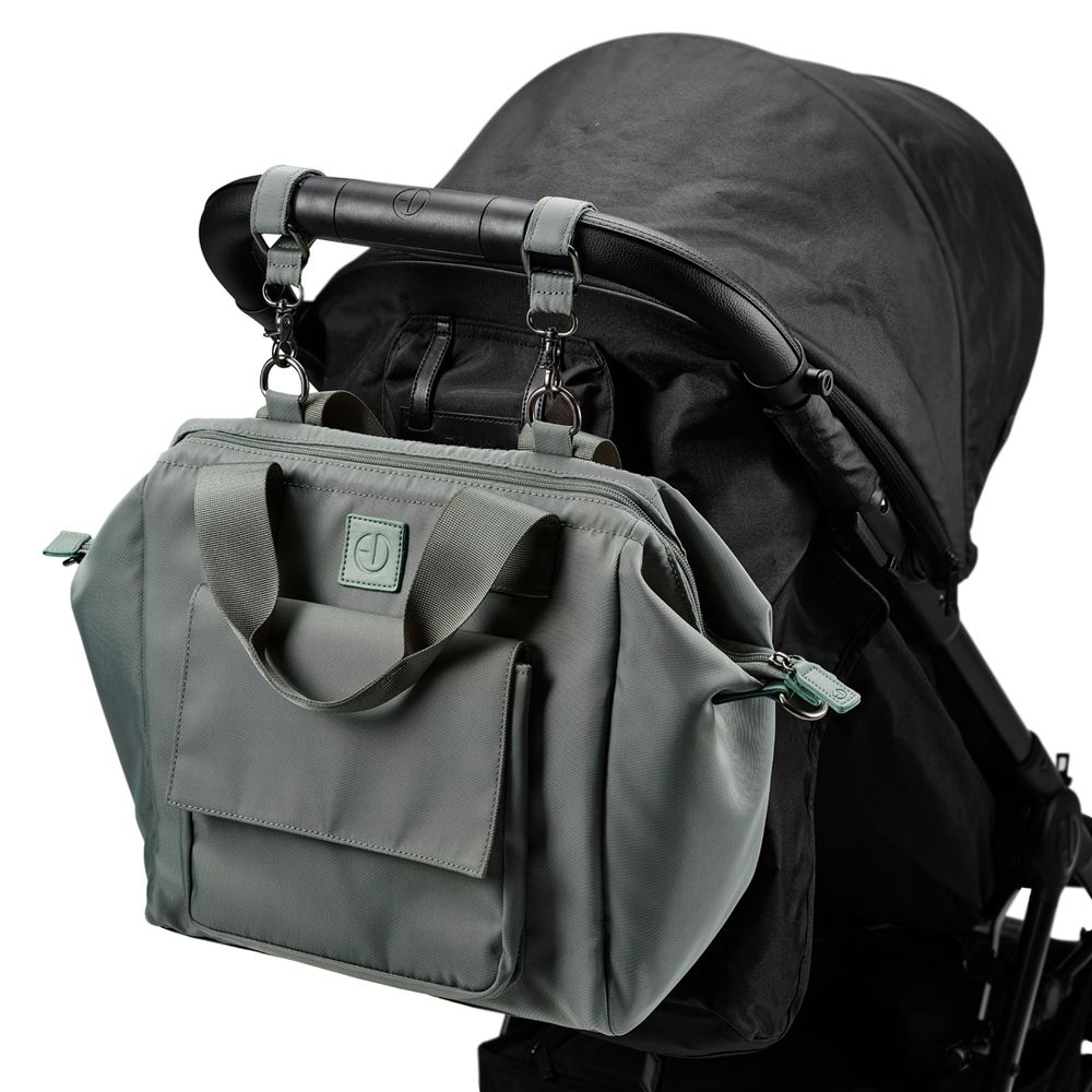 Elodie - Wide Frame Changing Bag - Hazy Jade