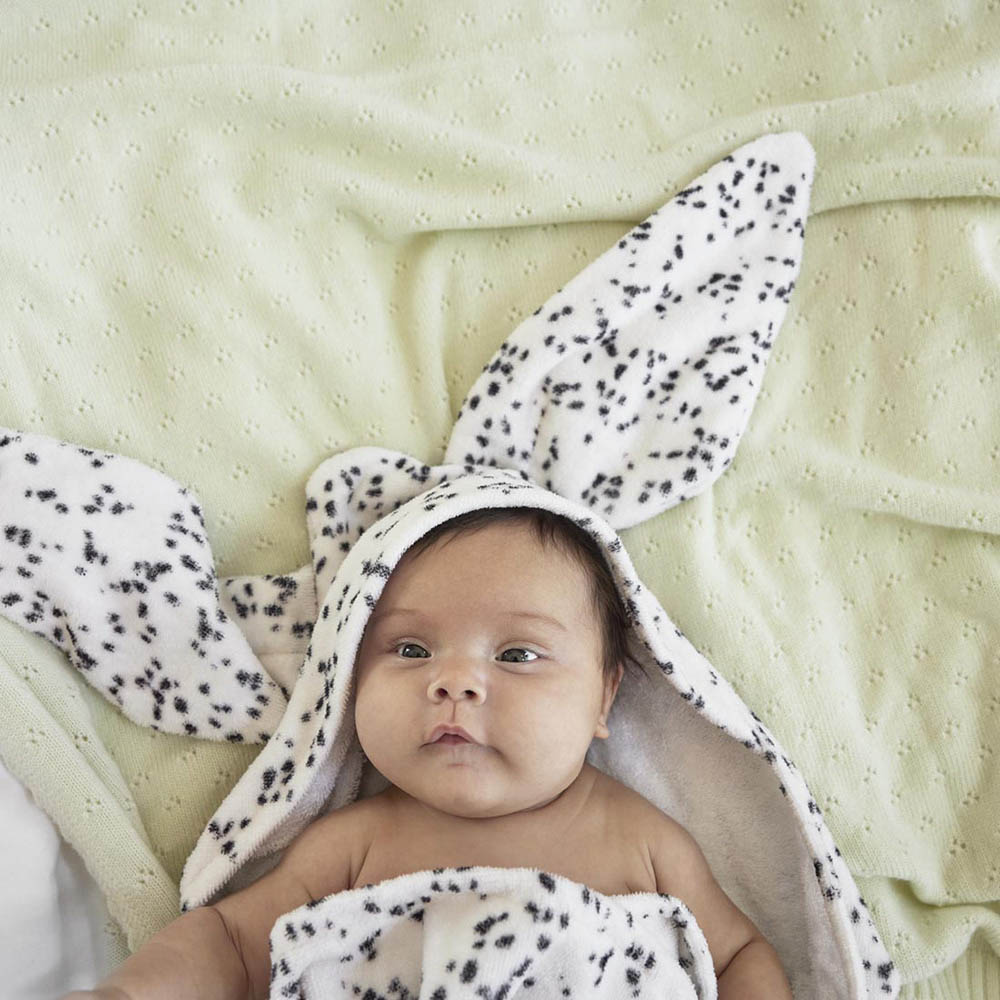 Elodie Details Baby Hooded Towel - Dalmatian Dots