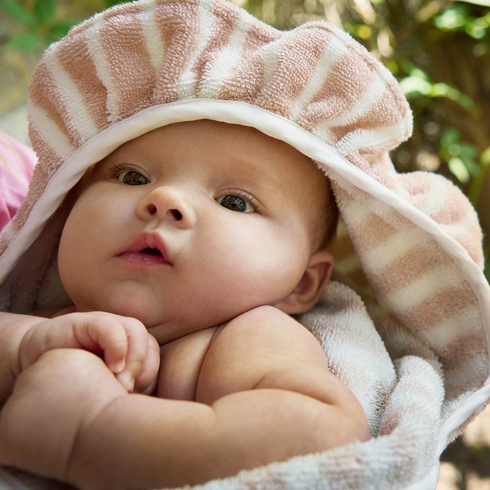 Elodie Details Baby Hooded Towel - Candy Stripes