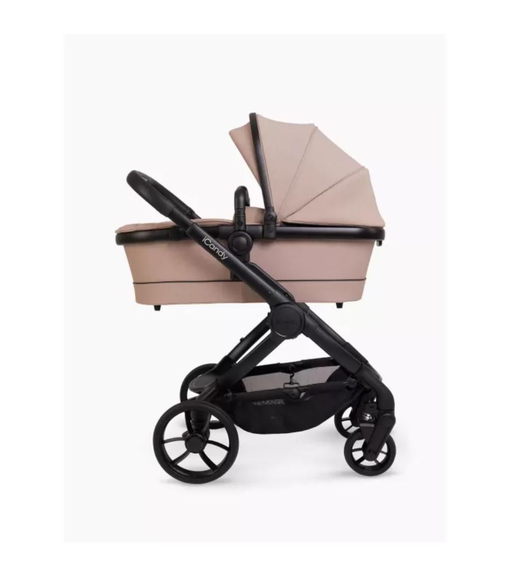 Icandy - Peach 7 Combo Baby Stroller - Cookie Black