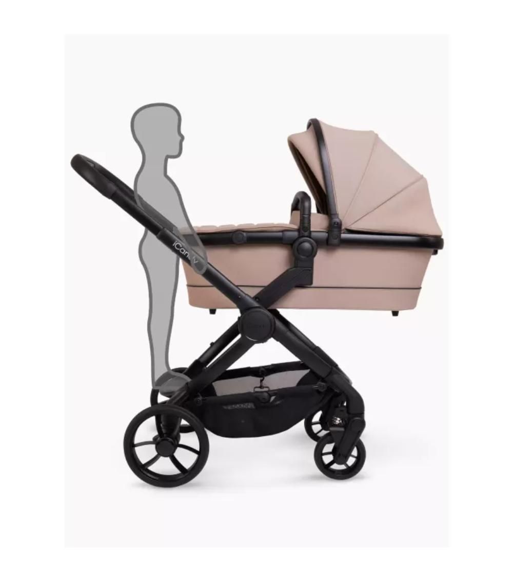 Icandy - Peach 7 Combo Baby Stroller - Cookie Black