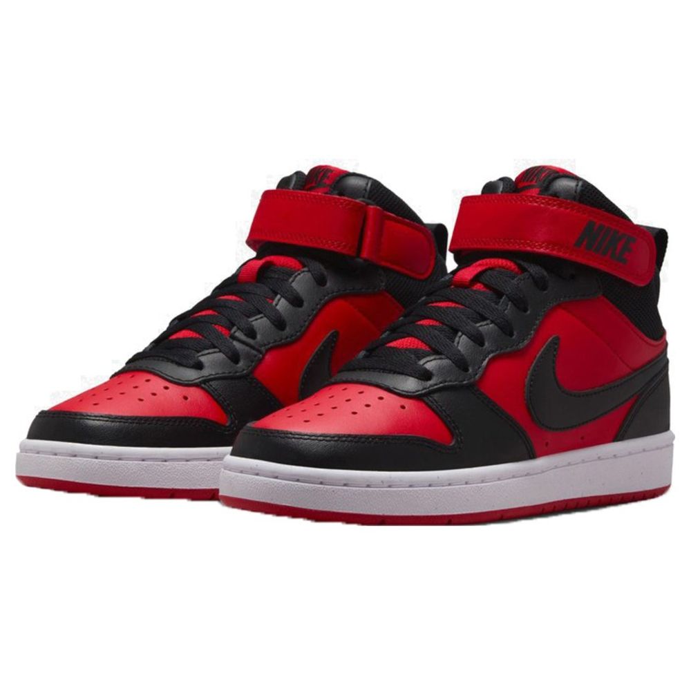 Nike - Court Borough Mid 2 Sneakers - Red/Black