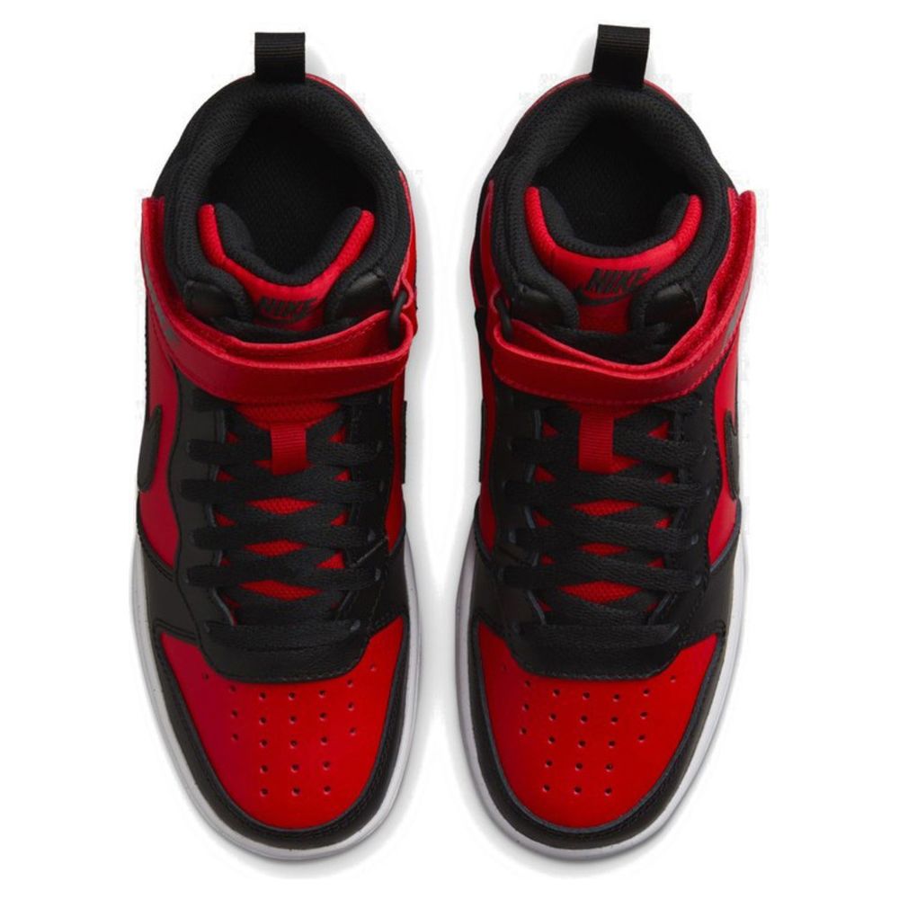 Nike - Court Borough Mid 2 Sneakers - Red/Black