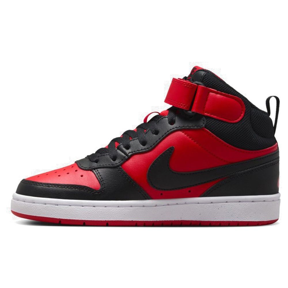 Nike - Court Borough Mid 2 Sneakers - Red/Black