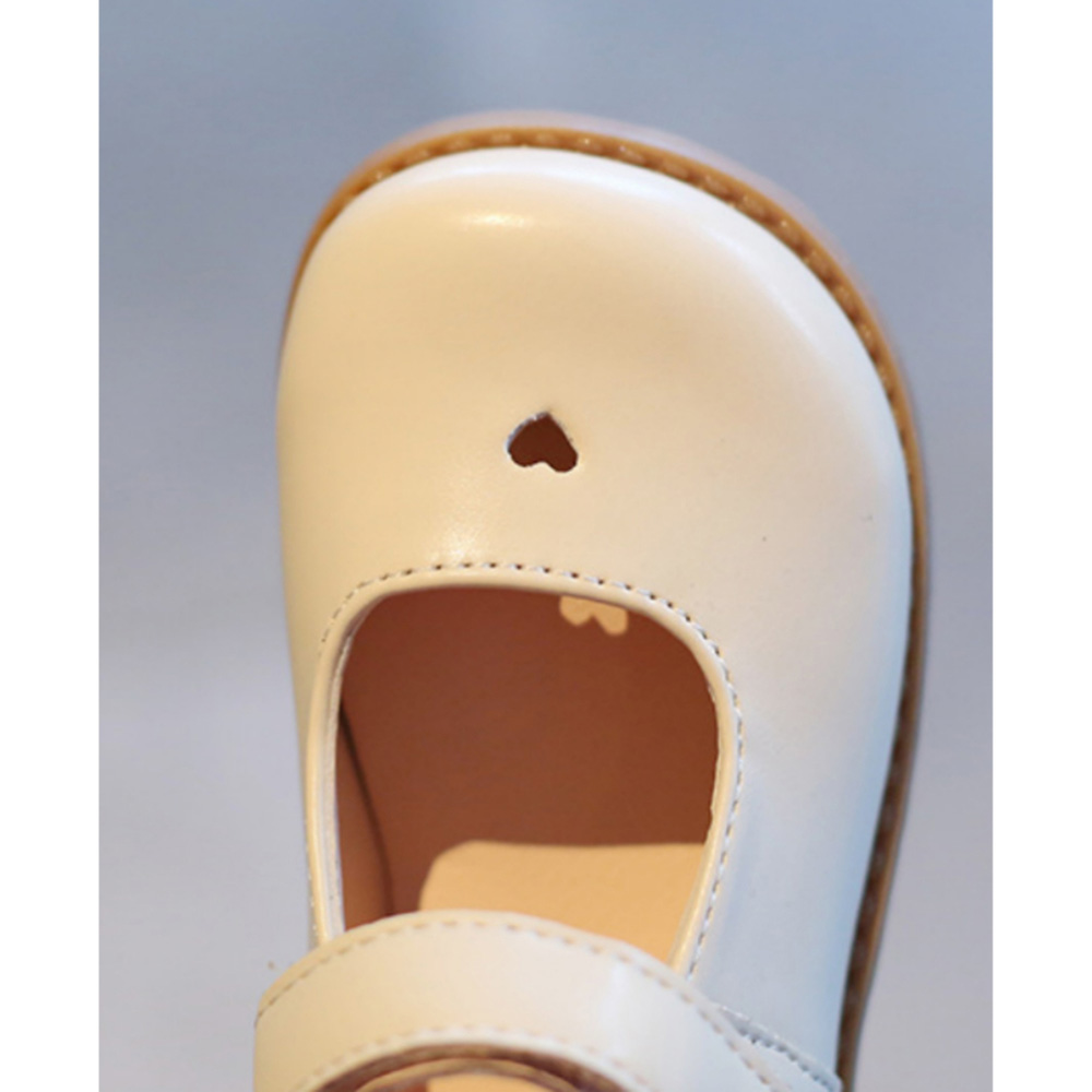 Take Two - Girl's Solid Mary Jane Shoes - Beige