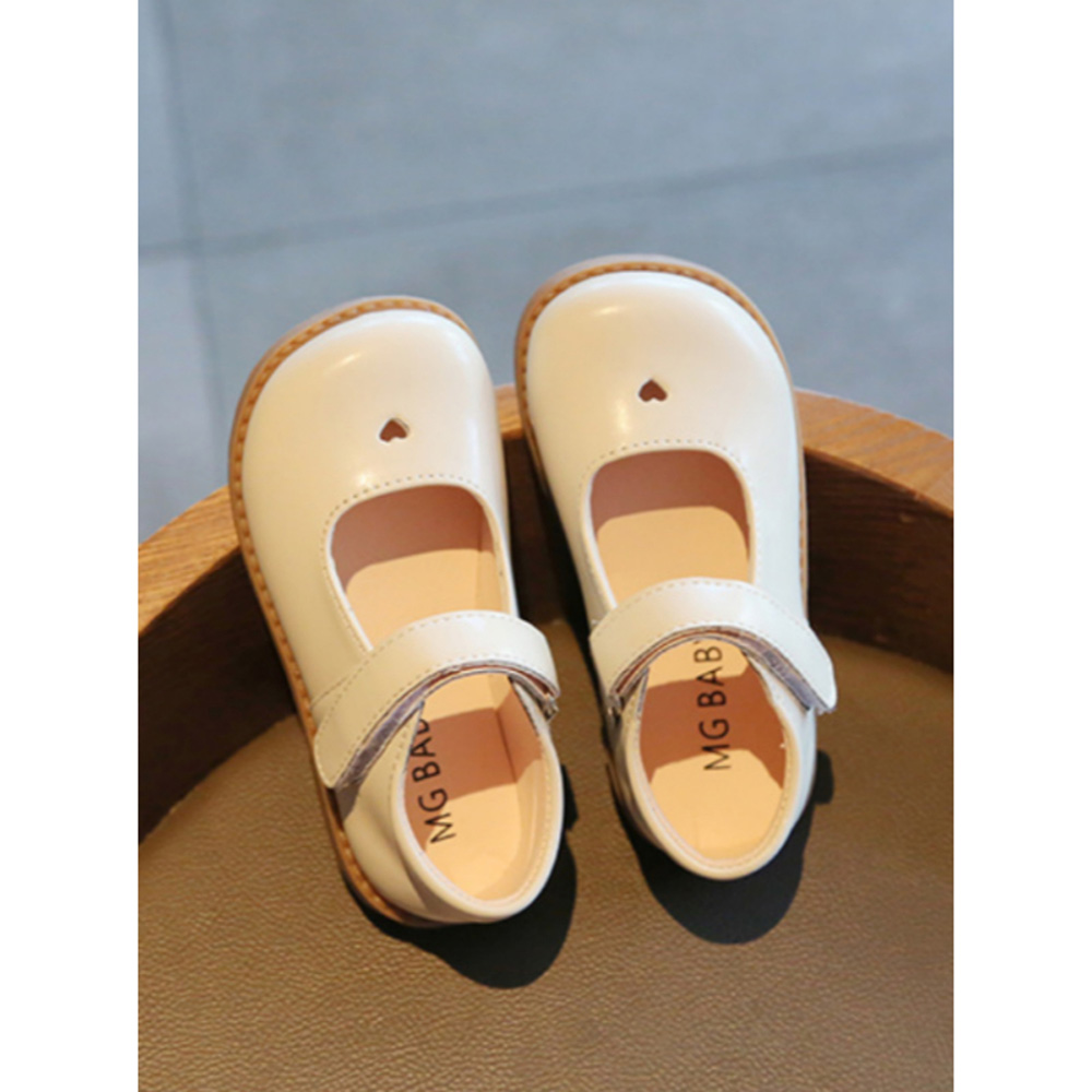 Take Two - Girl's Solid Mary Jane Shoes - Beige