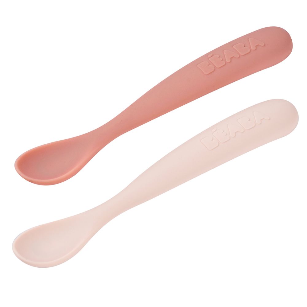 Beaba - 1st Age Silicone Spoons & Carrying Case Set - 3 Pcs