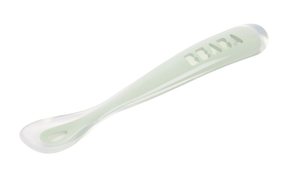 Beaba - First Age Silicone Spoon - Misty Green