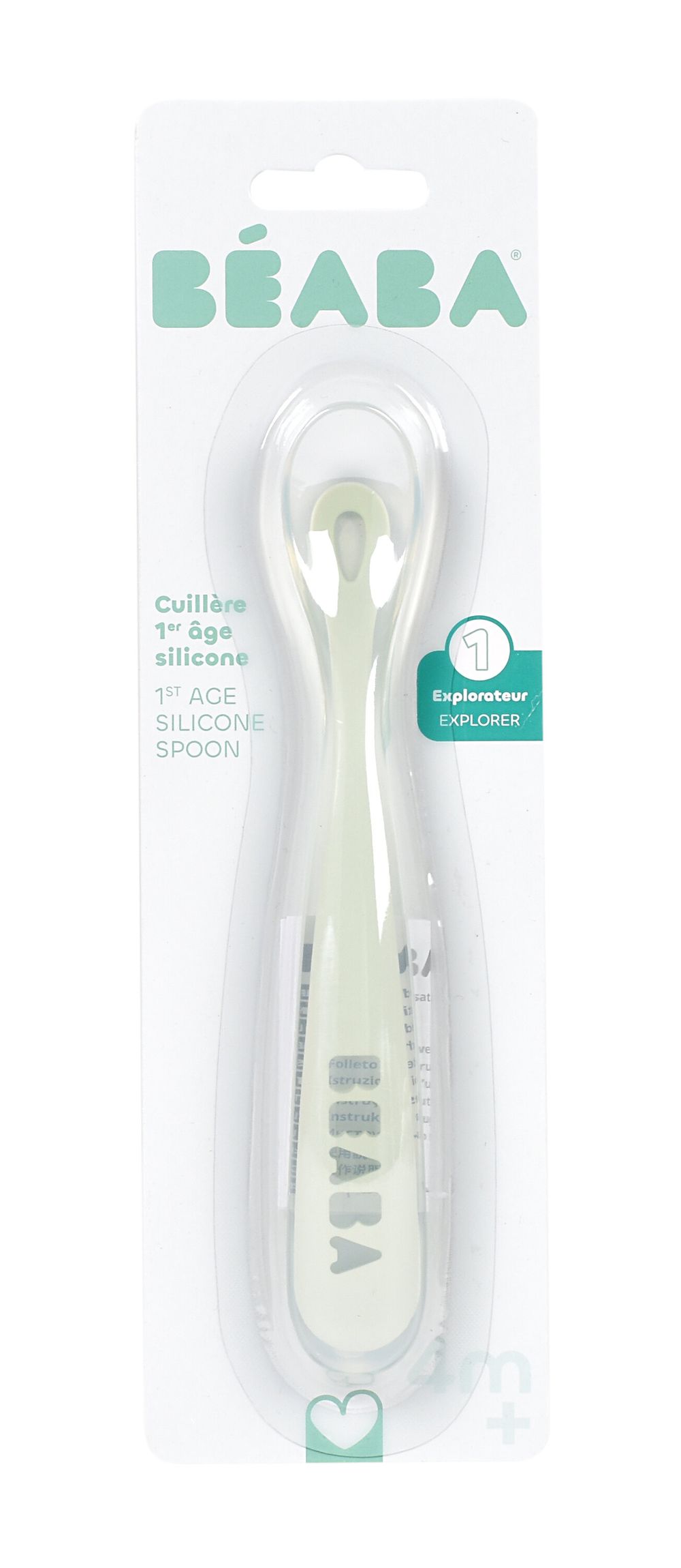 Beaba - First Age Silicone Spoon - Misty Green
