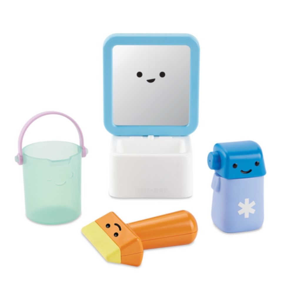 Skip Hop - Squeaky Clean Mirror & Shine Bath Toy - 4 Pcs