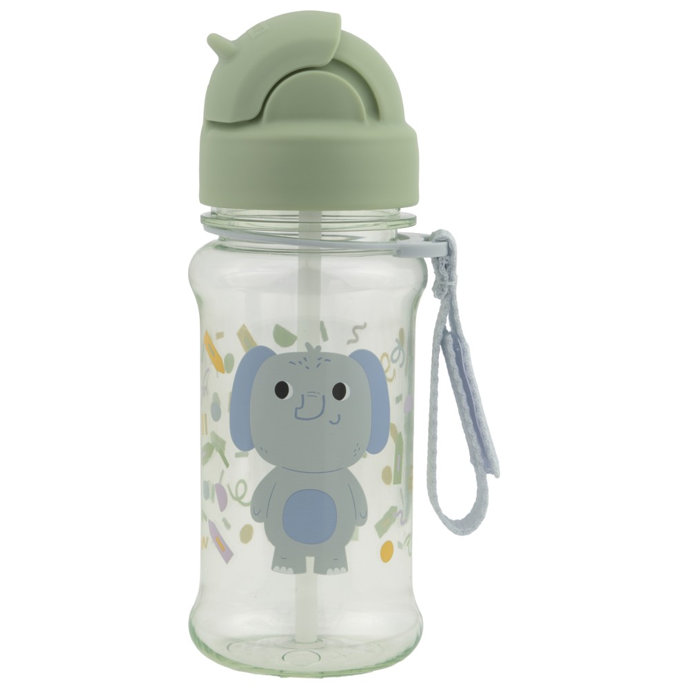 Skip Hop - Besties Squad Straw Bottle - Elephant - 355 ml