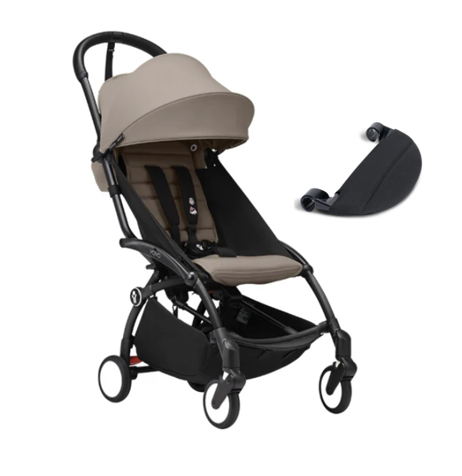 Stokke YOYO³ Stroller Set - Black Frame + Leg Rest