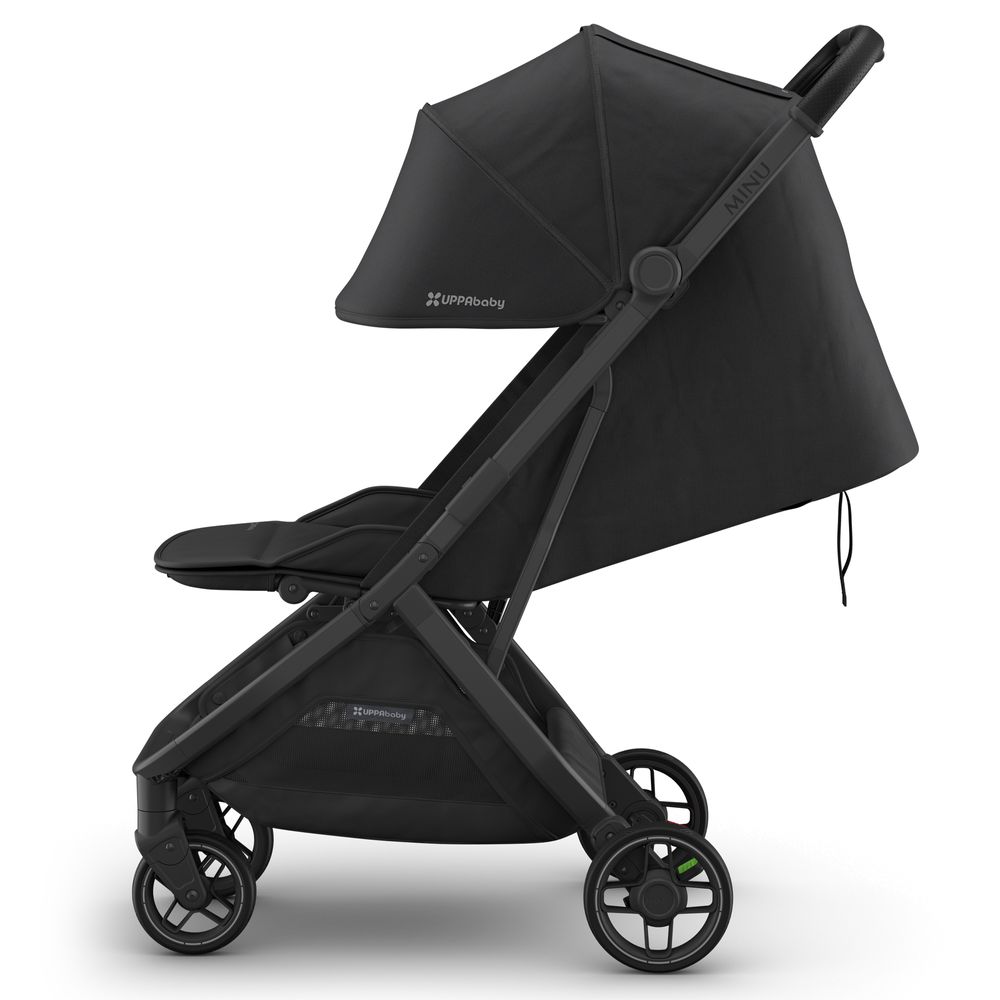 Uppababy - Minu V3 Travel Stroller & Bumper Bar - Charcoal Carbon