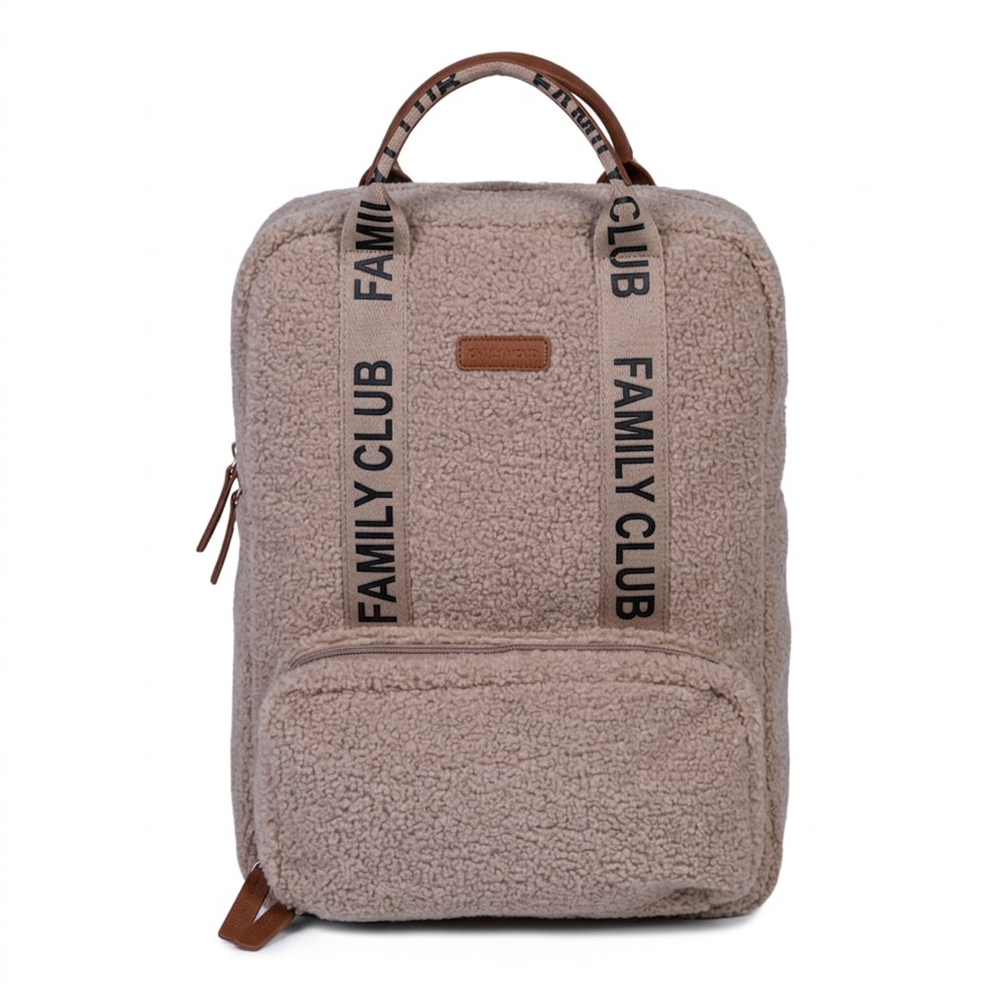 Childhome - Signature Teddy Family Club Bag - Soft Brown