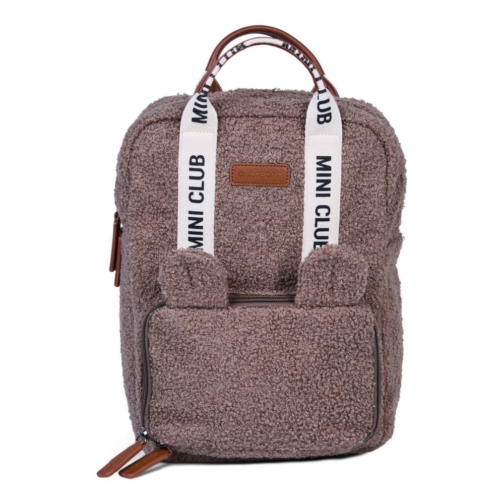Childhome - Mini Club Bag Signature Teddy - Soft Brown