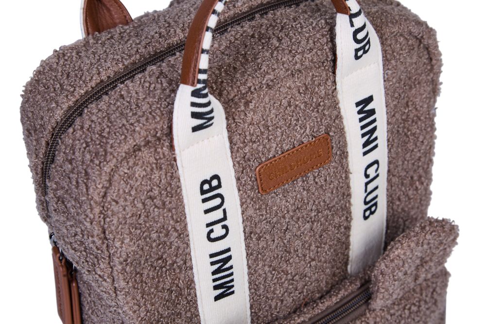 Childhome - Mini Club Bag Signature Teddy - Soft Brown