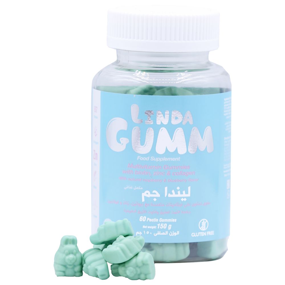 سوليندا - مكمل غذائي لينداجام بيوتين - 60 حبة للمضغ