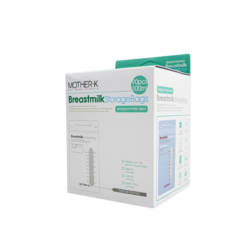 Mother K - Disposable Breast Milk Storage Bags 200ml - 90pcs
