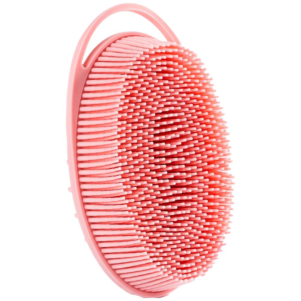 Mella - 2-In-1 Silicone Shower Brush - Pink
