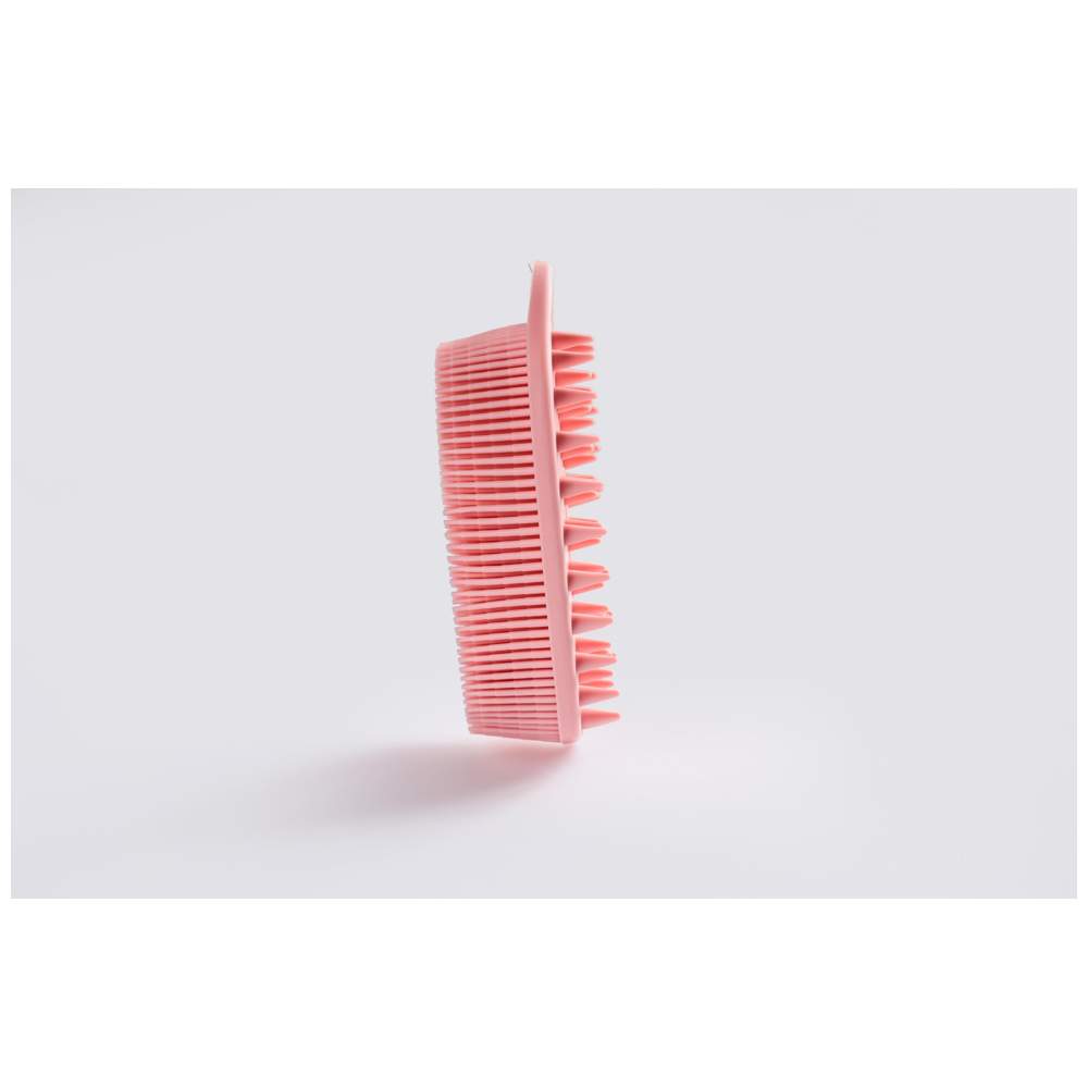 Mella - 2-In-1 Silicone Shower Brush - Pink