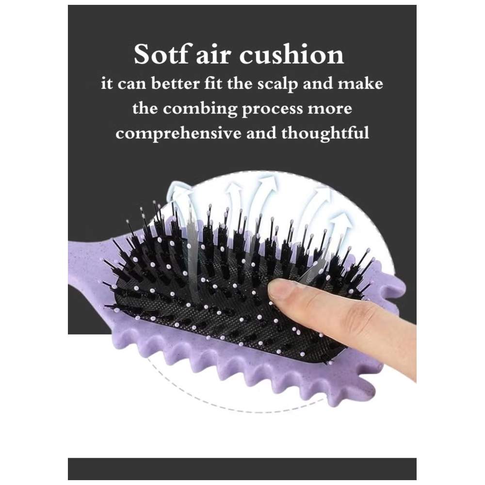 Mella - Curly Hair Detangling & Styling Brush - Lavender