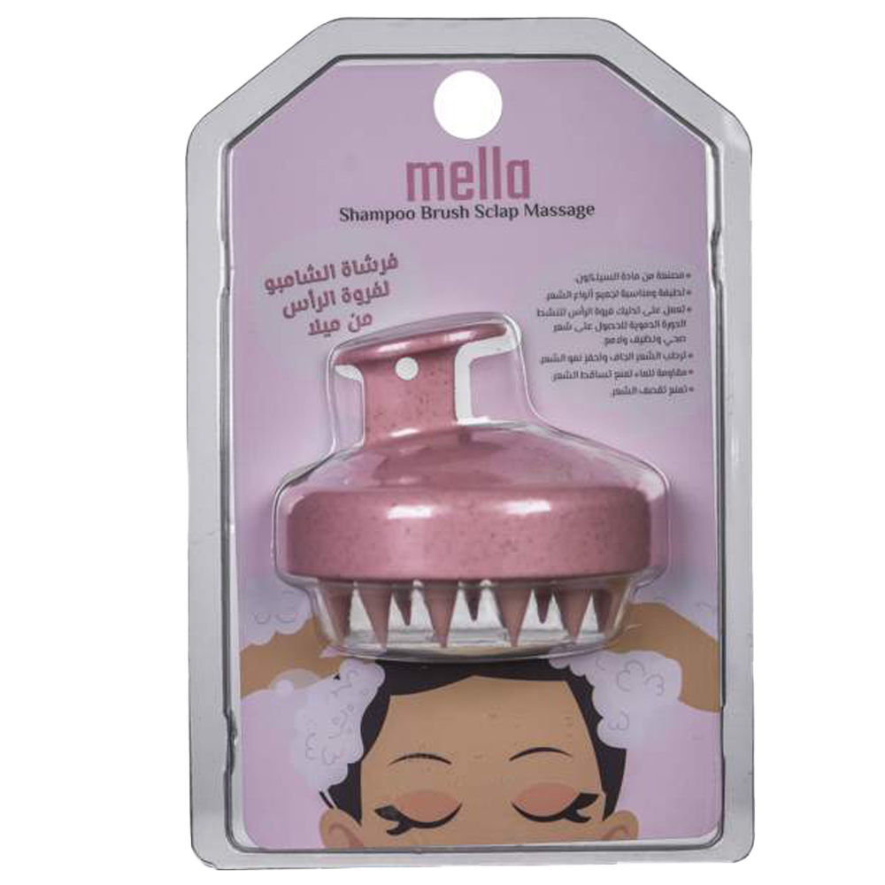 Mella - Scalp Shampoo Brush - Pink