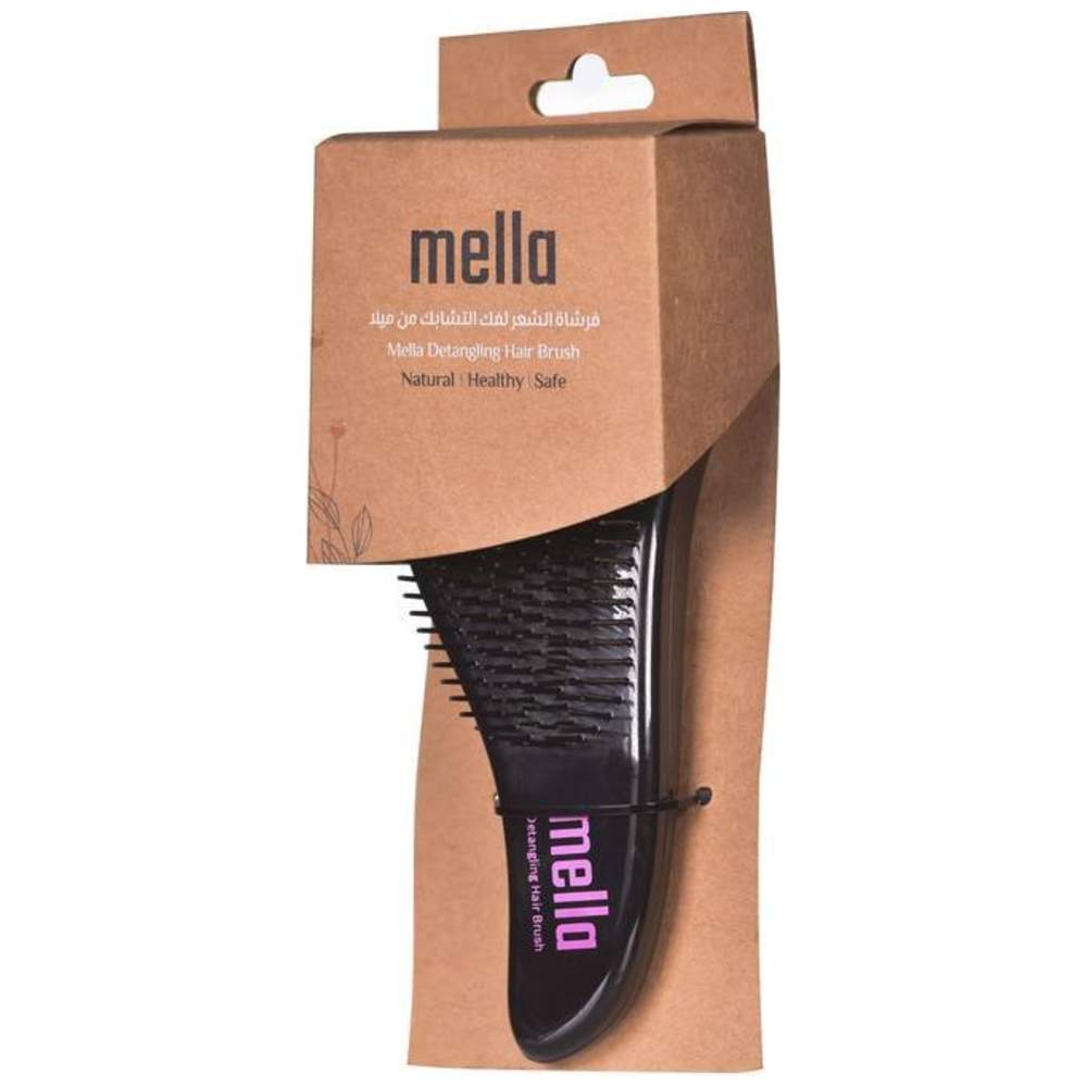 Mella - Detangling Hair Brush - Black