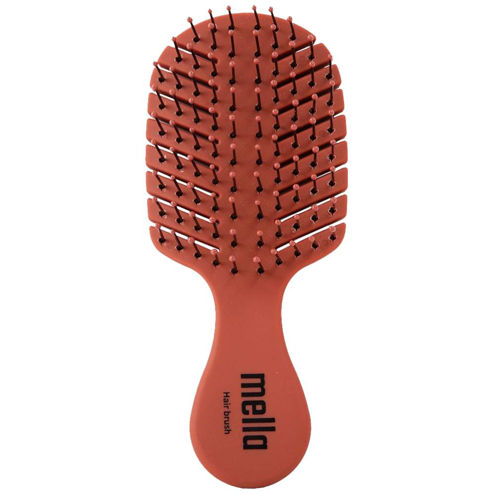 Mella - Plastic Hair Brush - Brick