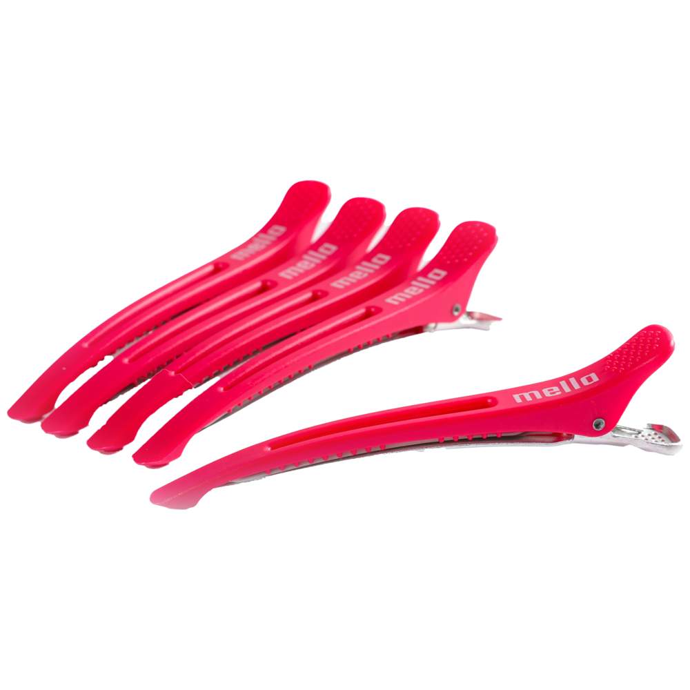 Mella - Hair Clip - Pink - 5 Pcs
