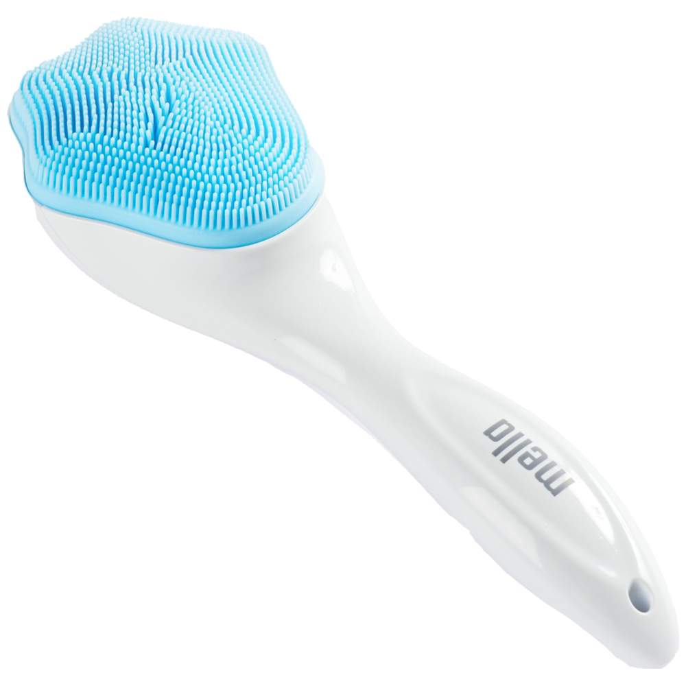 Mella - Silicone Facial Scrub Brush - Blue