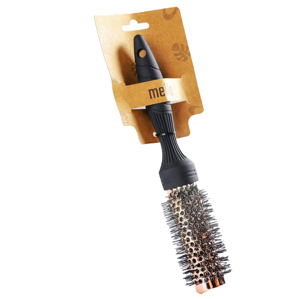 Mella - Round Hair Brush - Black