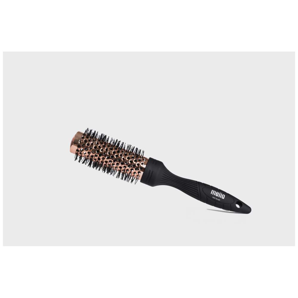Mella - Round Hair Brush - Black