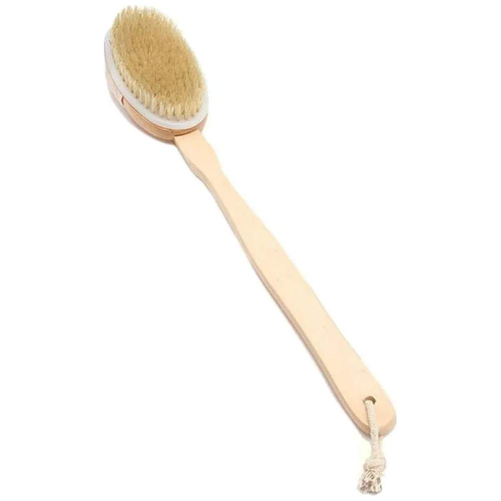 Mella - Wooden Body Brush With Long Handle