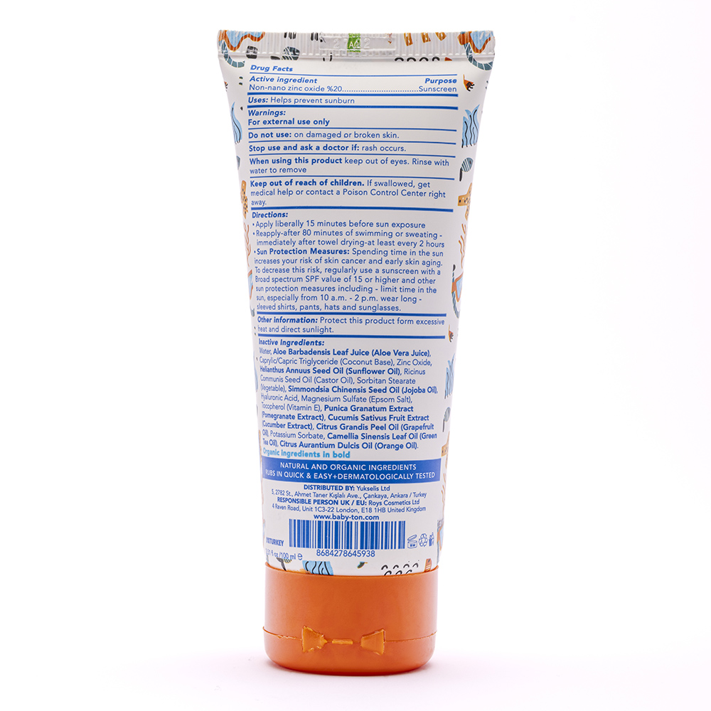 Babyton - Baby & Kids High Protection Mineral Sunscreen SPF30+ - 100 ml