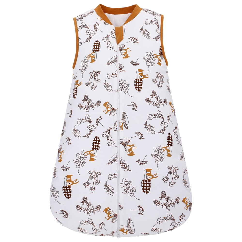 Lat - Baby 2.5 Tog Rabbit Printed Warm Sleeveless Sleeping Bag - Brown