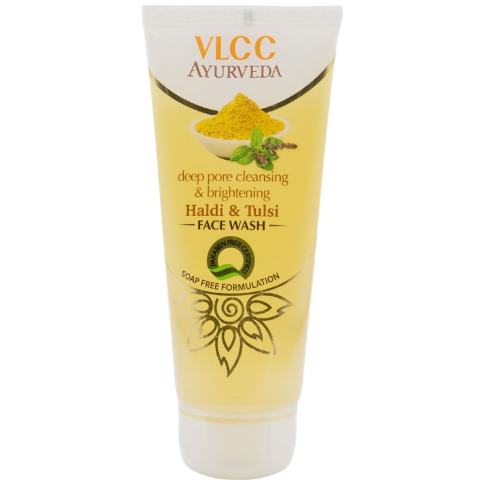Vlcc - Deep Pore Cleansing & Brightening Haldi & Tulsi Face Wash - 100 ml