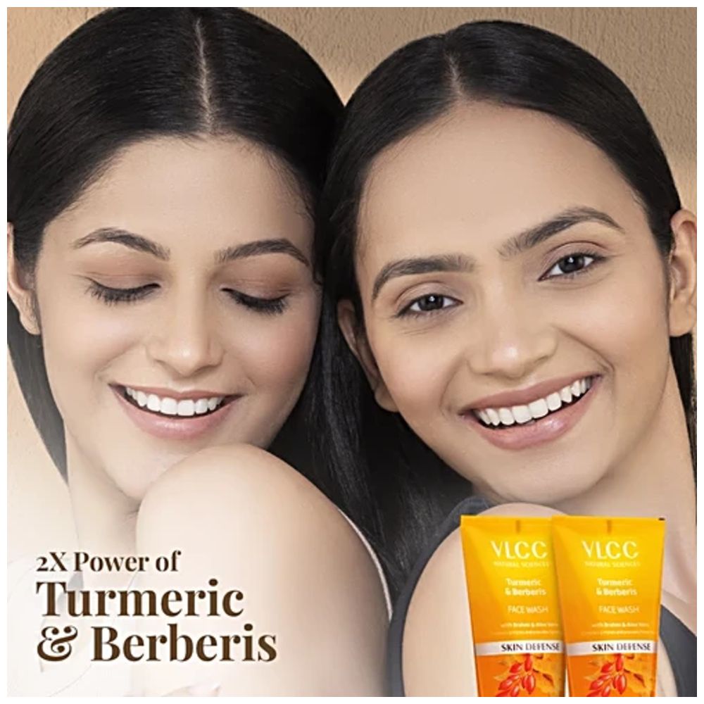 Vlcc - Turmeric & Berberis Face Wash With Bacopa & Aloe Vera - 150 ml