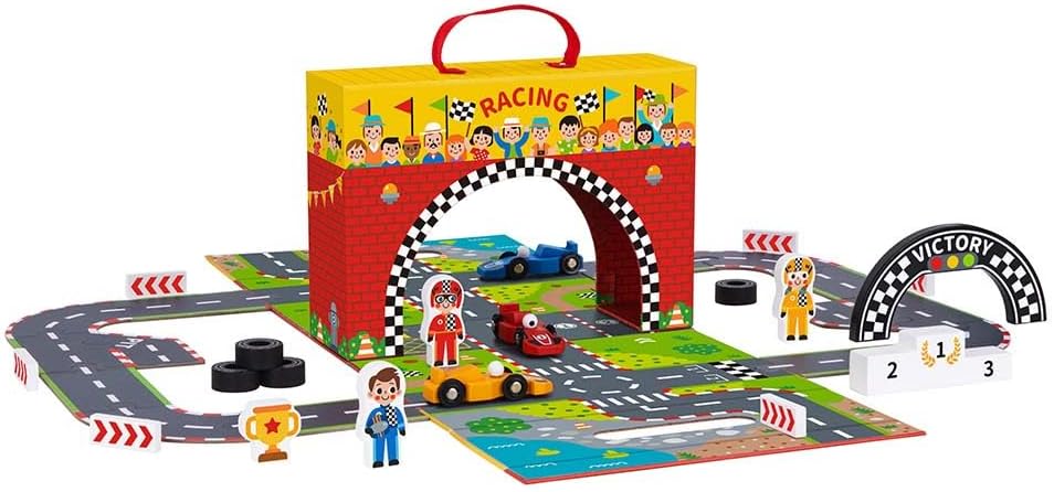 Tooky Toys Racing Play Box - 33 Pcs