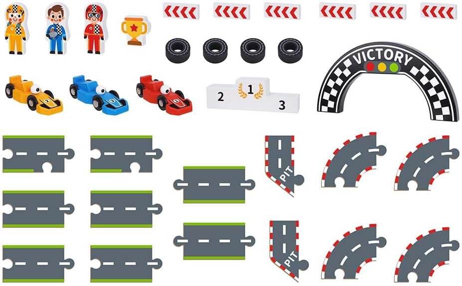 Tooky Toys Racing Play Box - 33 Pcs