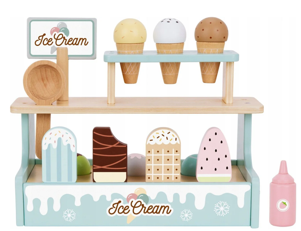 Tooky Toys Ice Cream Shop Playset - 13 Pcs