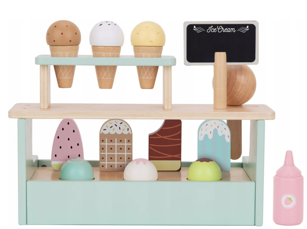Tooky Toys Ice Cream Shop Playset - 13 Pcs