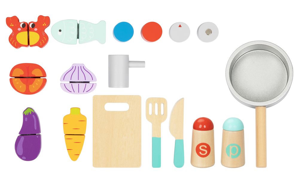 Tooky Toys Kitchen Play Set - 24 Pcs