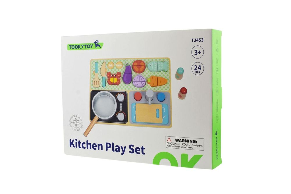 Tooky Toys Kitchen Play Set - 24 Pcs