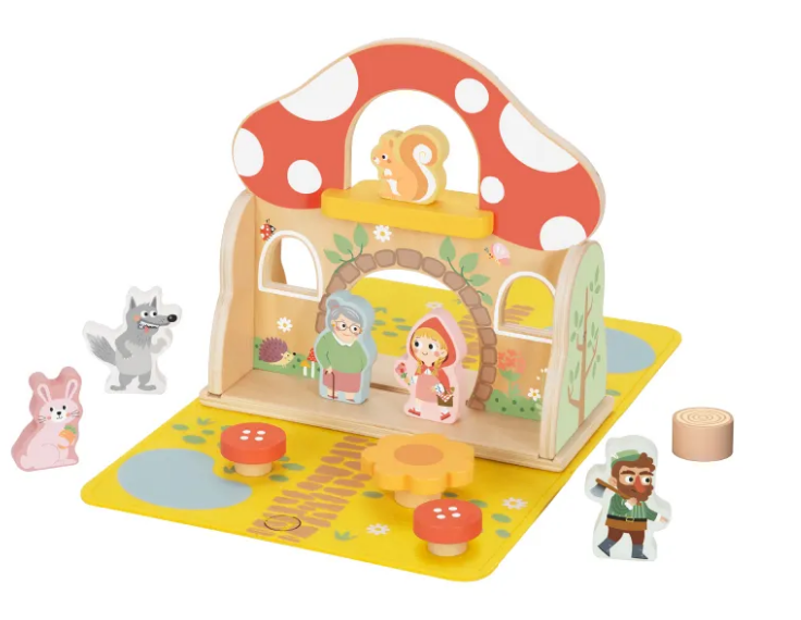 TookyToy Little Red Riding Hood Play Set - 11pcs
