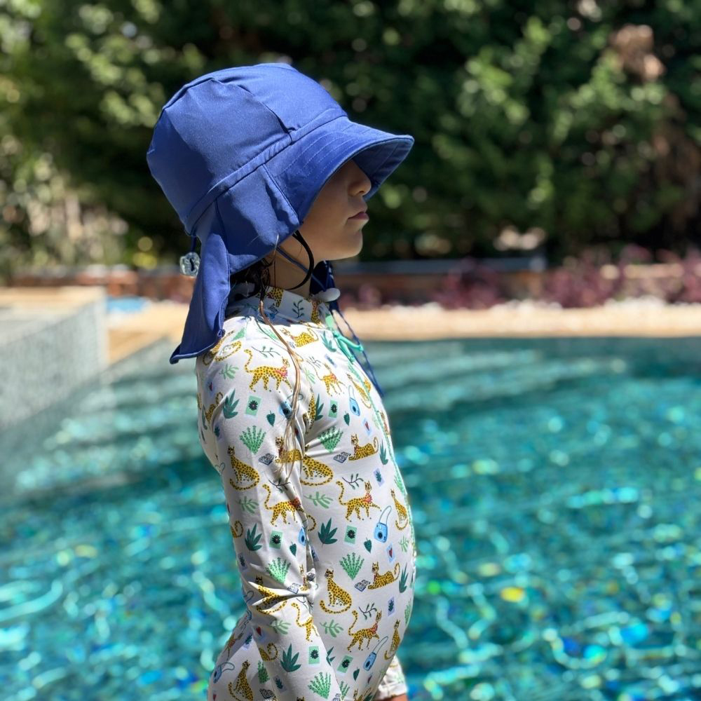 Daring Littles Kids UPF 50+ Sun Hat - Orange