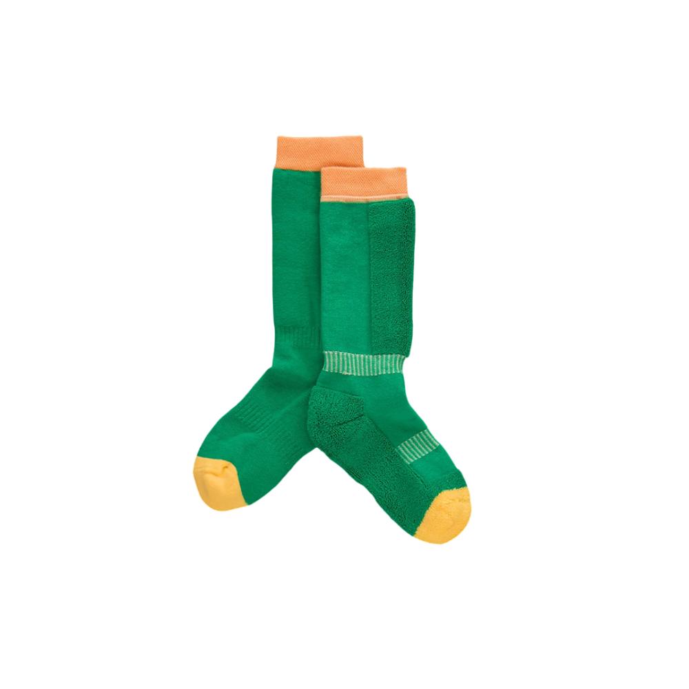 Roarsome Kids Ski Socks - Green/Orange