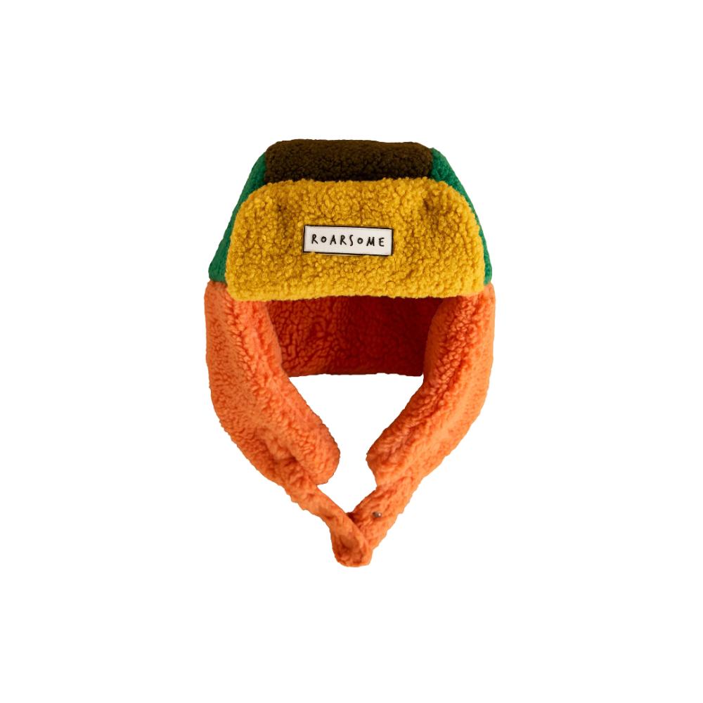Roarsome Kids Trapper Hats Green/Orange
