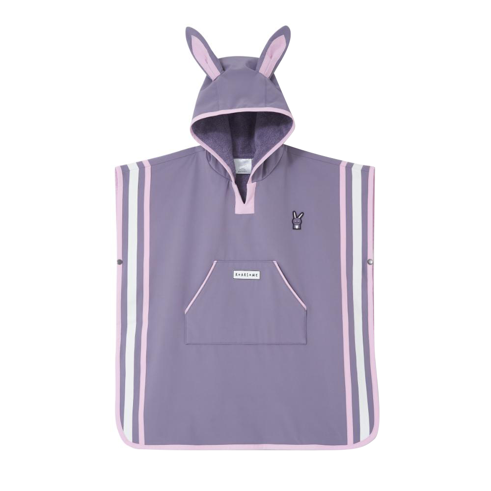Roarsome Girl's Hop the Bunny Poncho Towel