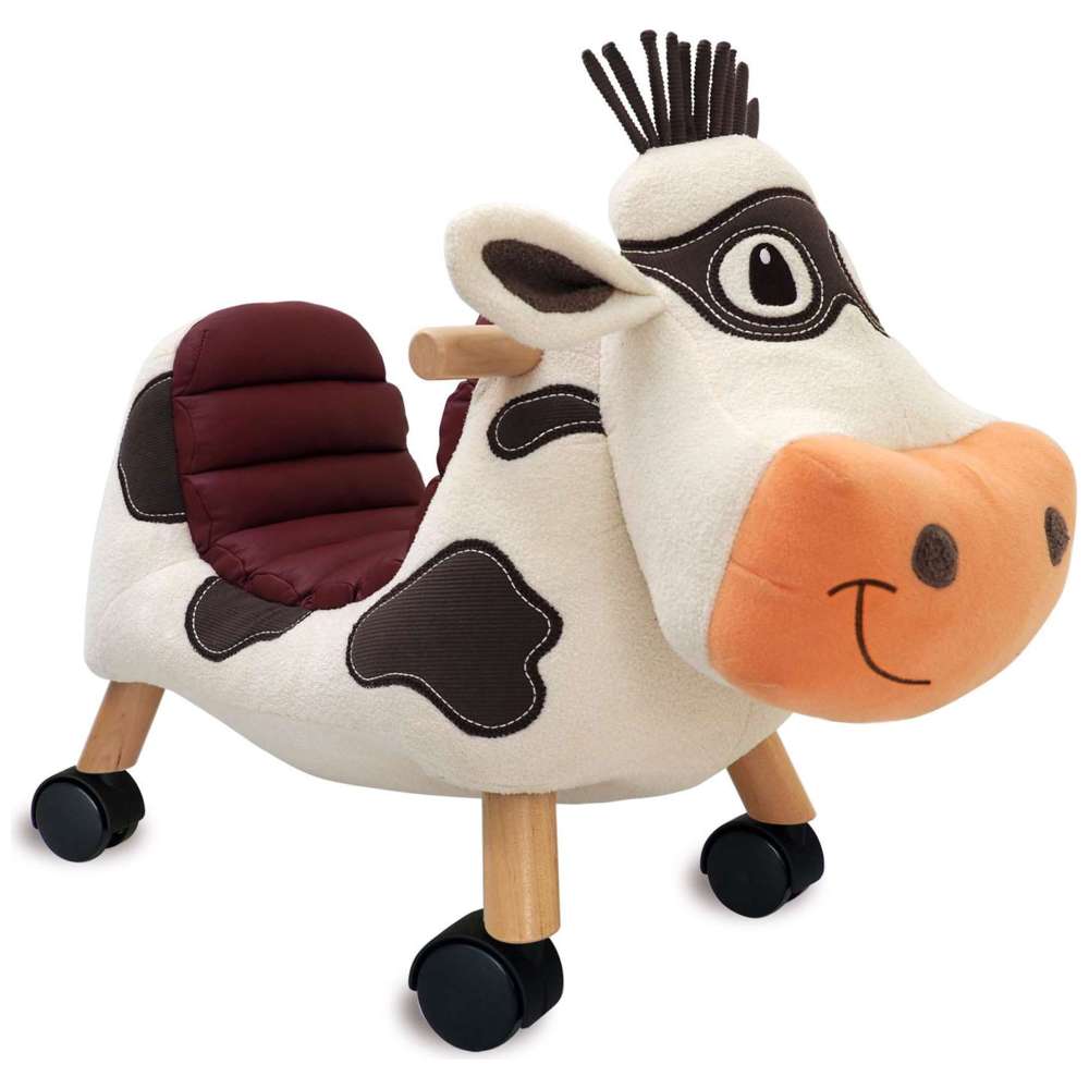 Little Bird Told Me - Moobert Cow Manual Ride-On Toy - Multicolor