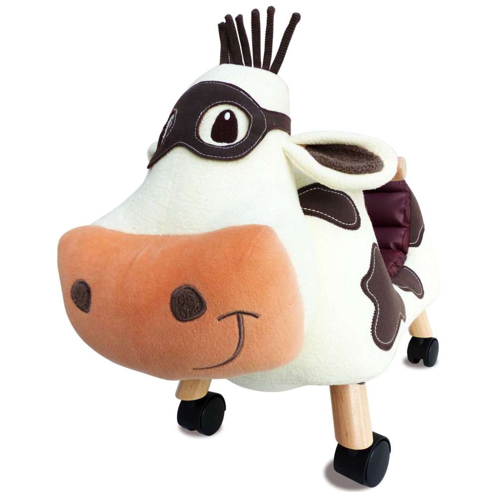 Little Bird Told Me - Moobert Cow Manual Ride-On Toy - Multicolor